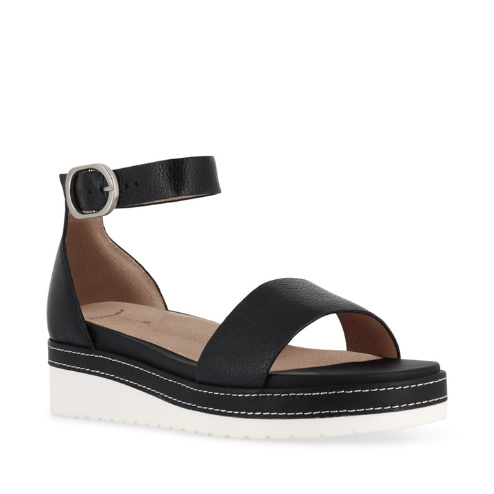SKYE - BLACK TUMBLED LEATHER
