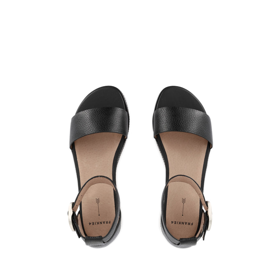 SKYE - BLACK TUMBLED LEATHER