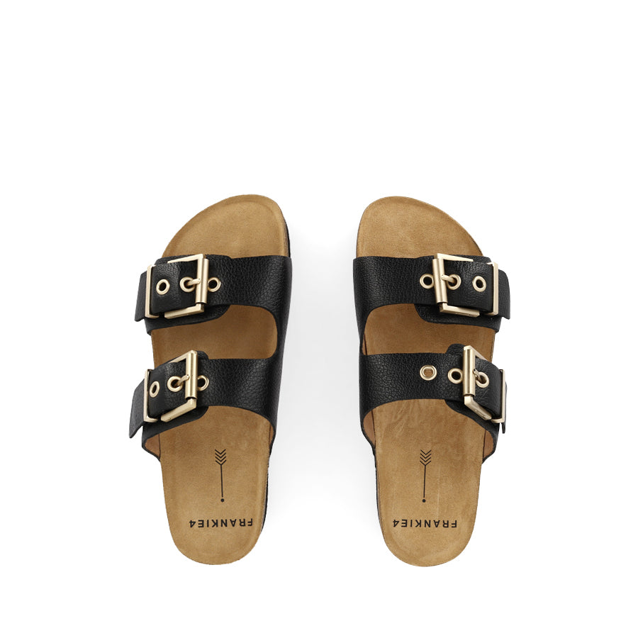 TOMMY - BLACK TUMBLED LEATHER