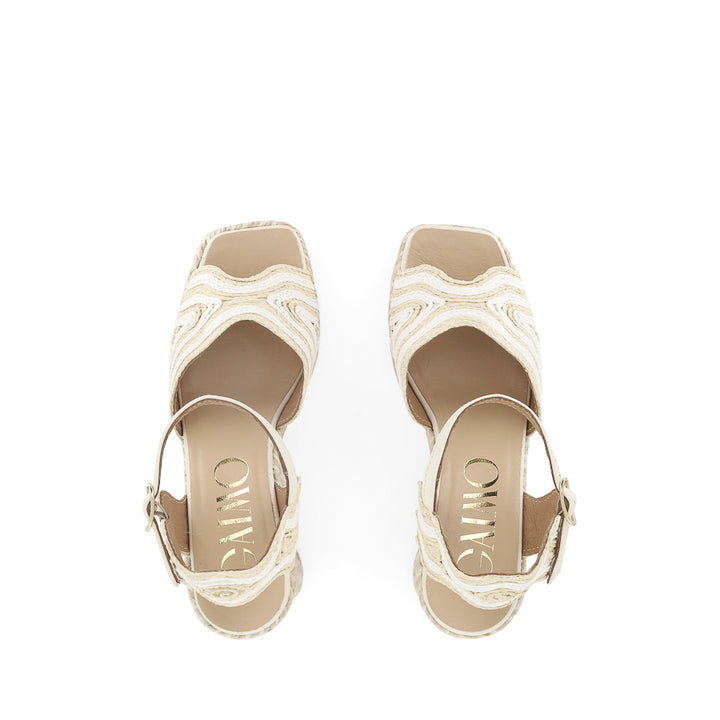 DANAE - WHITE/NATURAL RAFFIA