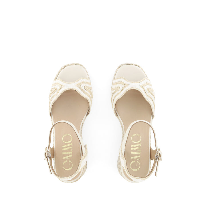DANE - WHITE/NATURAL RAFFIA
