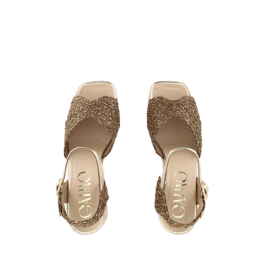 DARIAN - MOCCA PLATINO RAFFIA MULTI