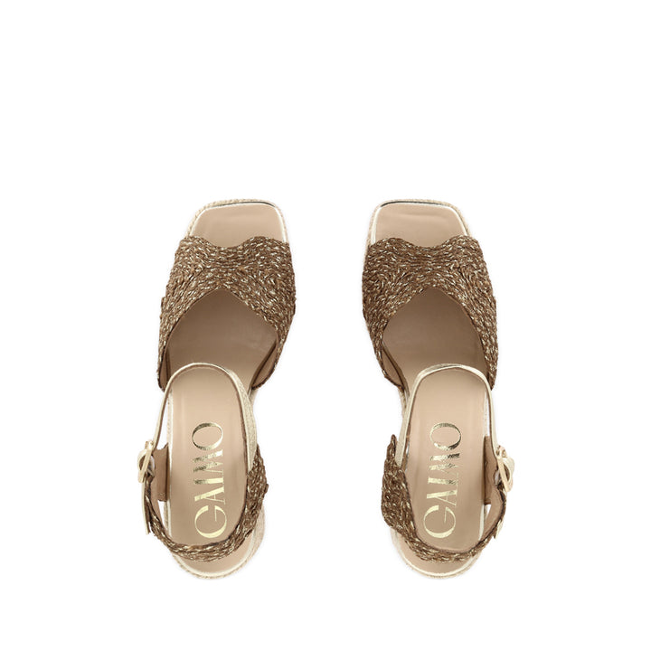 DARIAN - MOCCA PLATINO RAFFIA MULTI