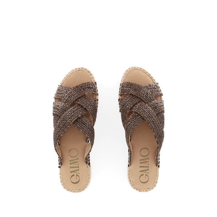 DSAN - CHOCOLATE RAFFIA WEAVE