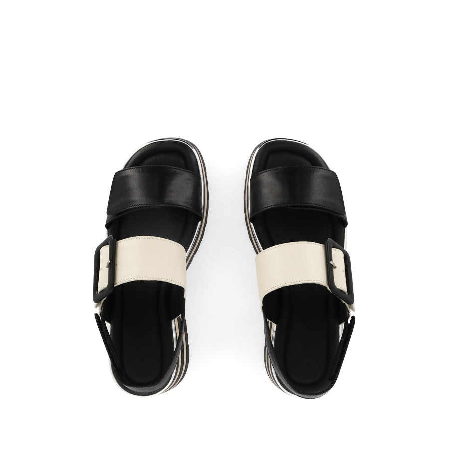 GLIDE - BLACK/CREAM LEATHER