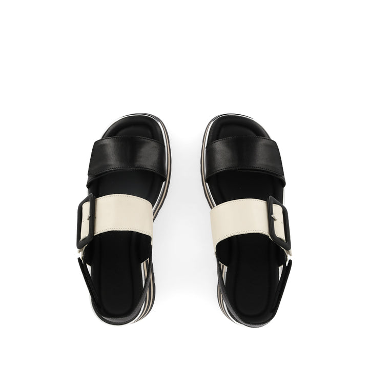 GLIDE - BLACK/CREAM LEATHER