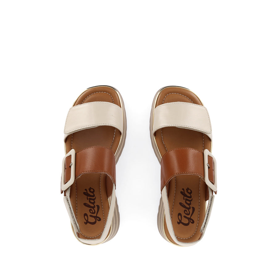 GLIDE - BONE/BRANDY LEATHER