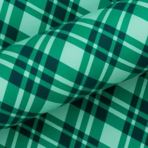 GIFT WRAP - PLAID EVERGREEN