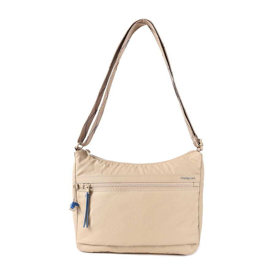 HARPER'S CROSSBODY RFID - CREASED SAFARI BEIGE