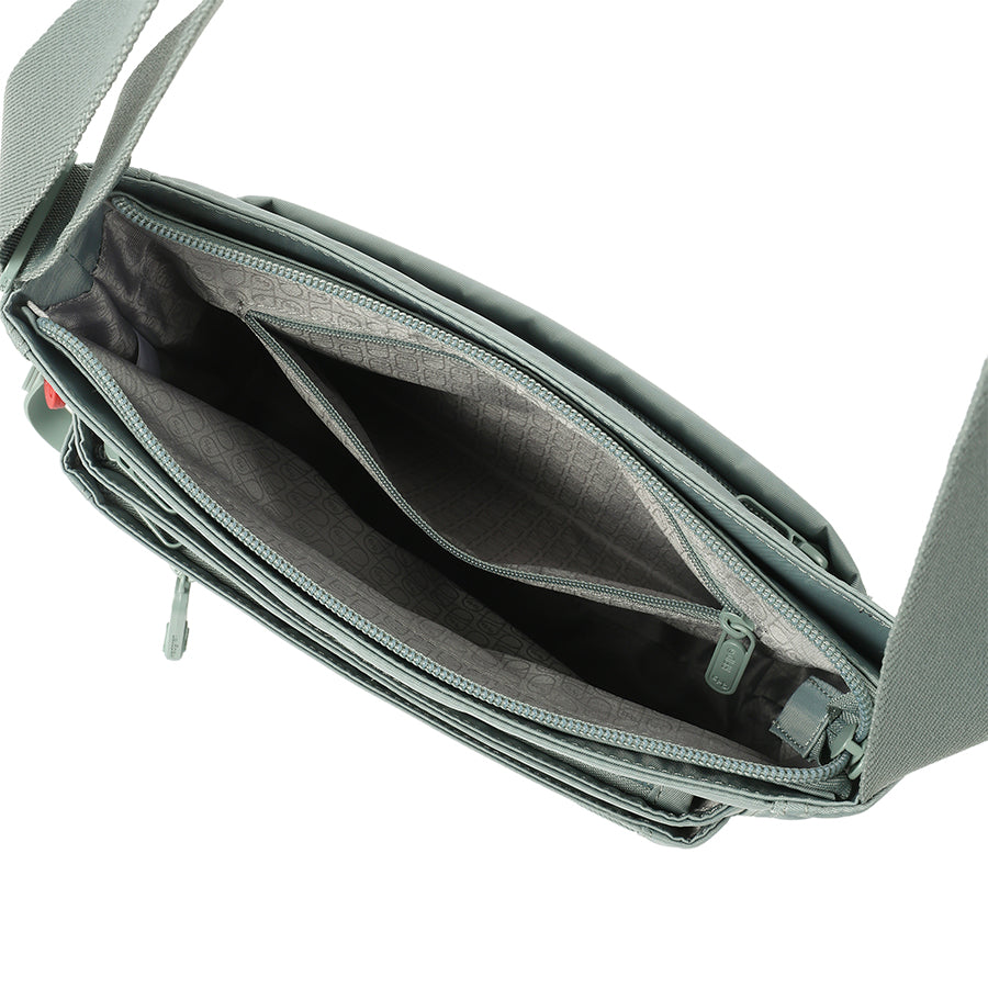 ORVA CROSSBODY RFID - GREEN MILIEU
