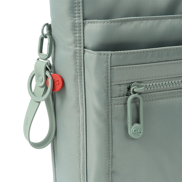 ORVA CROSSBODY RFID - GREEN MILIEU