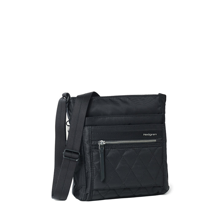 ORVA CROSSBODY RFID - QUILTED BLACK