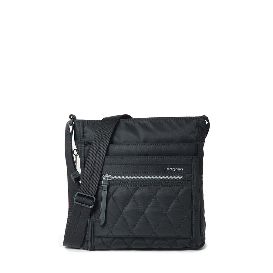ORVA CROSSBODY RFID - QUILTED BLACK