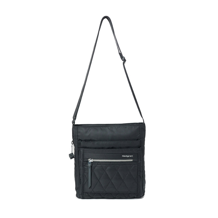 ORVA CROSSBODY RFID - QUILTED BLACK