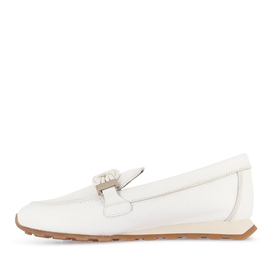 BINDI - WHITE LEATHER