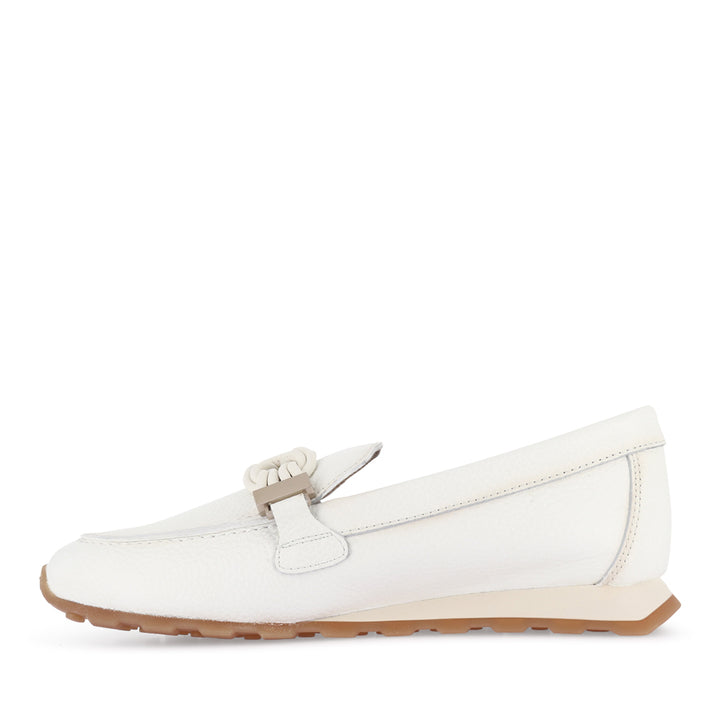 BINDI - WHITE LEATHER