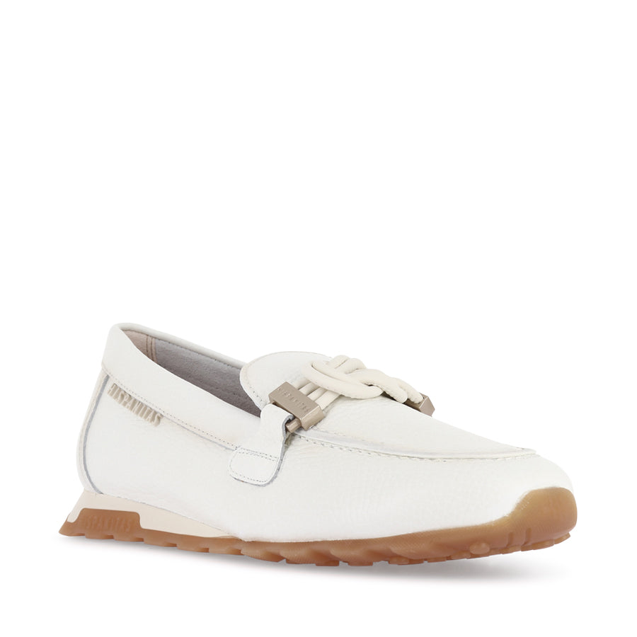 BINDI - WHITE LEATHER