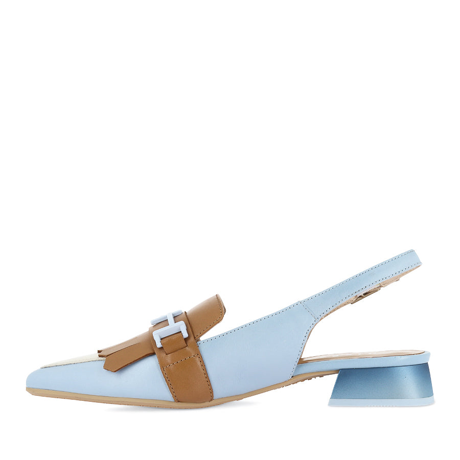 DEE - PALE BLUE MULTI LEATHER