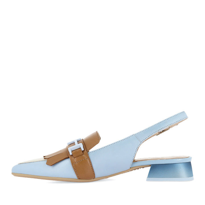 DEE - PALE BLUE MULTI LEATHER