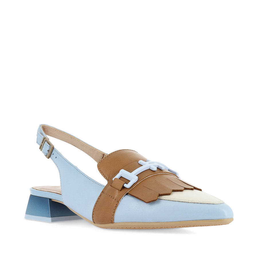 DEE - PALE BLUE MULTI LEATHER