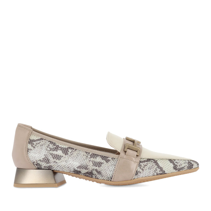 DORA - TAUPE SNAKE MULTI LEATHER