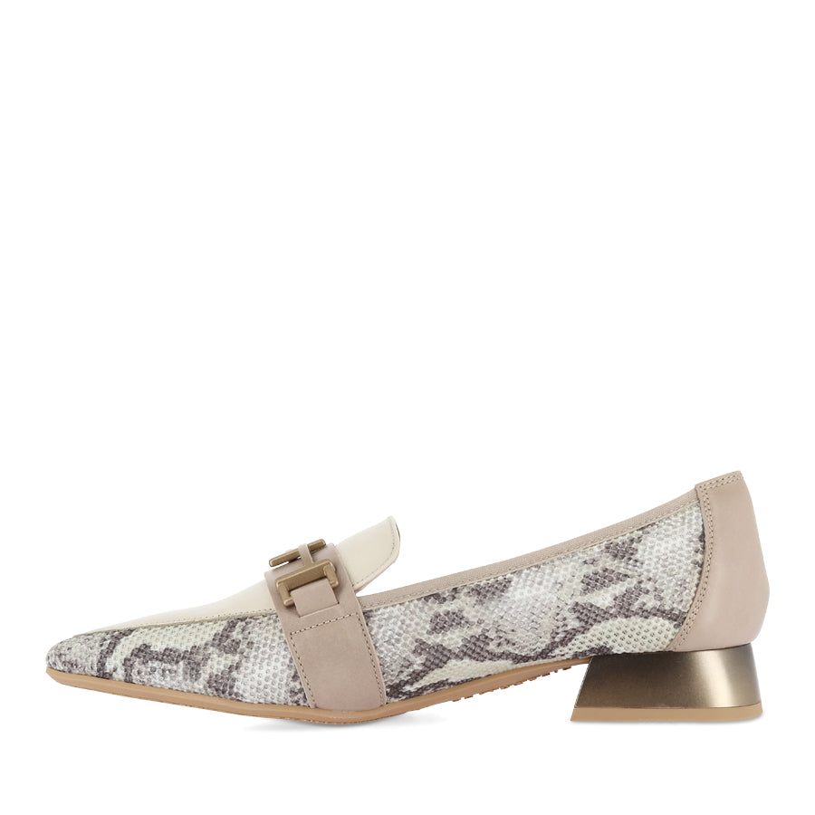 DORA - TAUPE SNAKE MULTI LEATHER