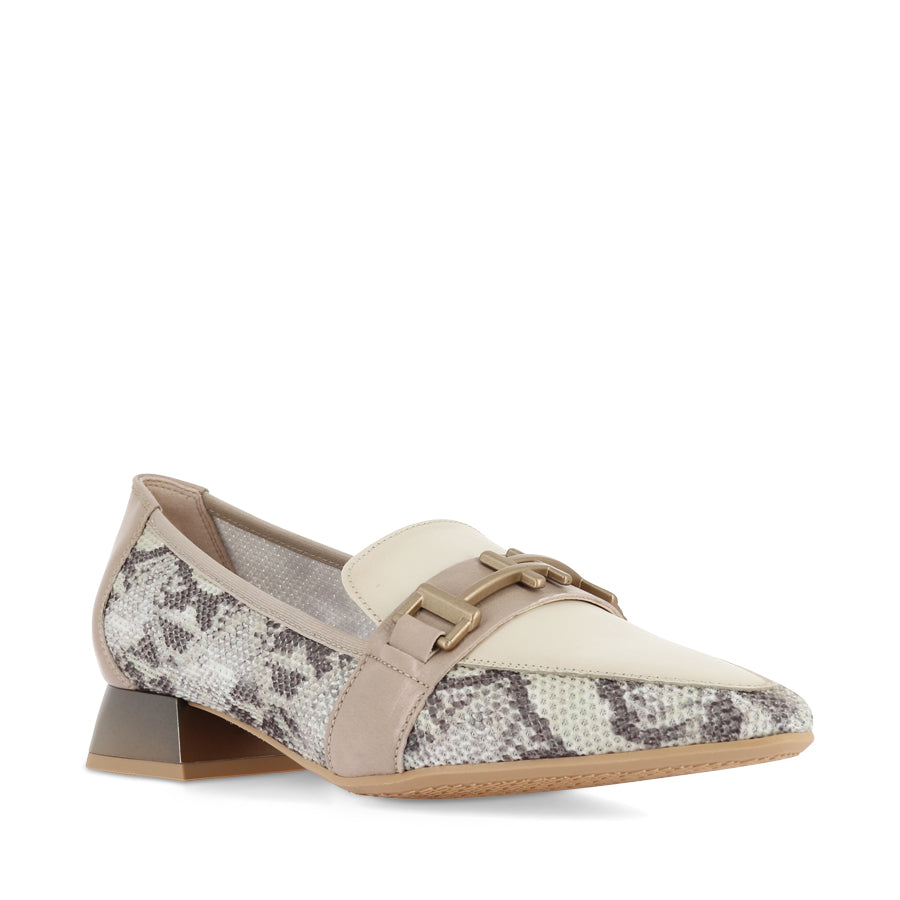 DORA - TAUPE SNAKE MULTI LEATHER