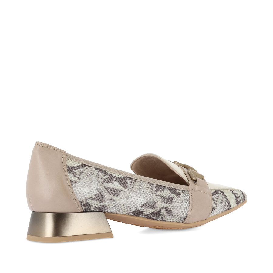 DORA - TAUPE SNAKE MULTI LEATHER