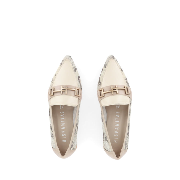 DORA - TAUPE SNAKE MULTI LEATHER
