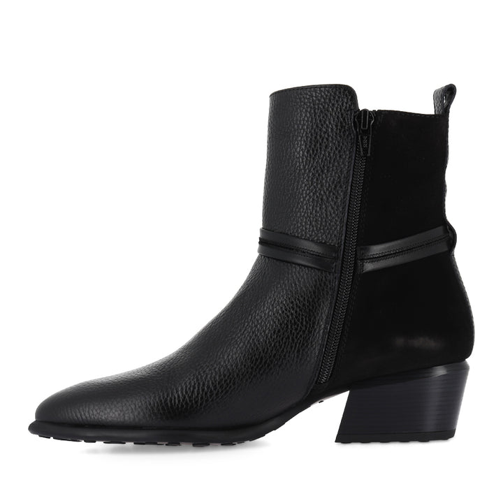 VICK - BLACK LEATHER SUEDE