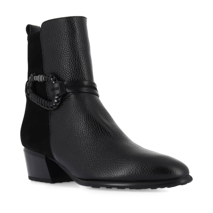 VICK - BLACK LEATHER SUEDE