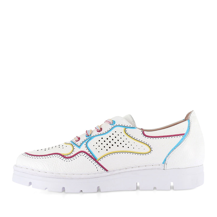 JILLI JS-2252 - WHITE MULTI LEATHER