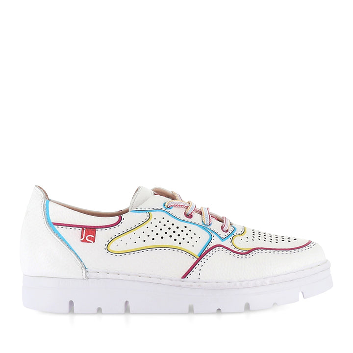 JILLI JS-2252 - WHITE MULTI LEATHER