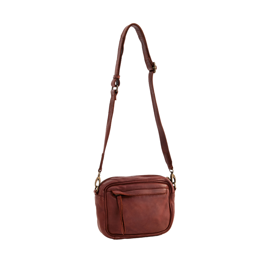 CAMERA CROSSBODY - COGNAC LEATHER