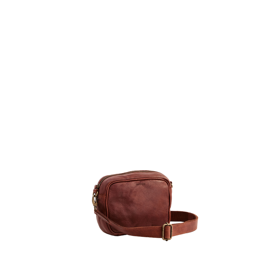 CAMERA CROSSBODY - COGNAC LEATHER