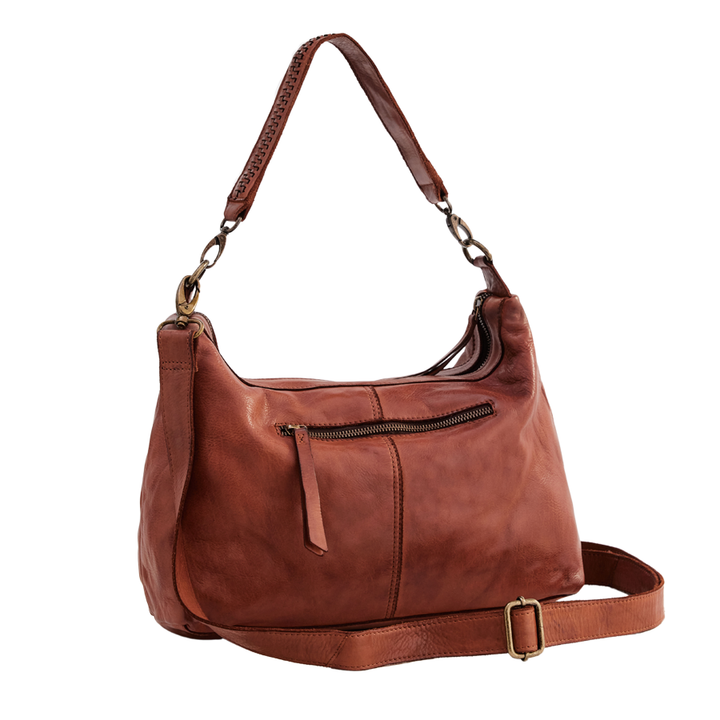 SIGNATURE SLOUCHY BAG - COGNAC