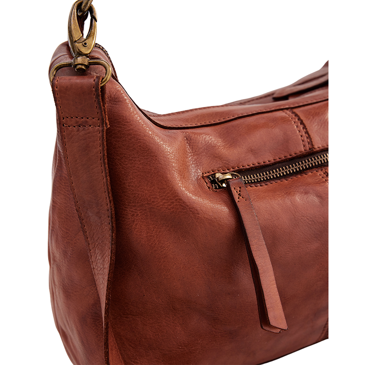 SIGNATURE SLOUCHY BAG - COGNAC