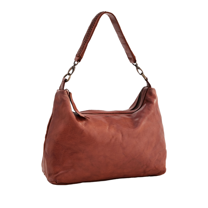 SIGNATURE SLOUCHY BAG - COGNAC