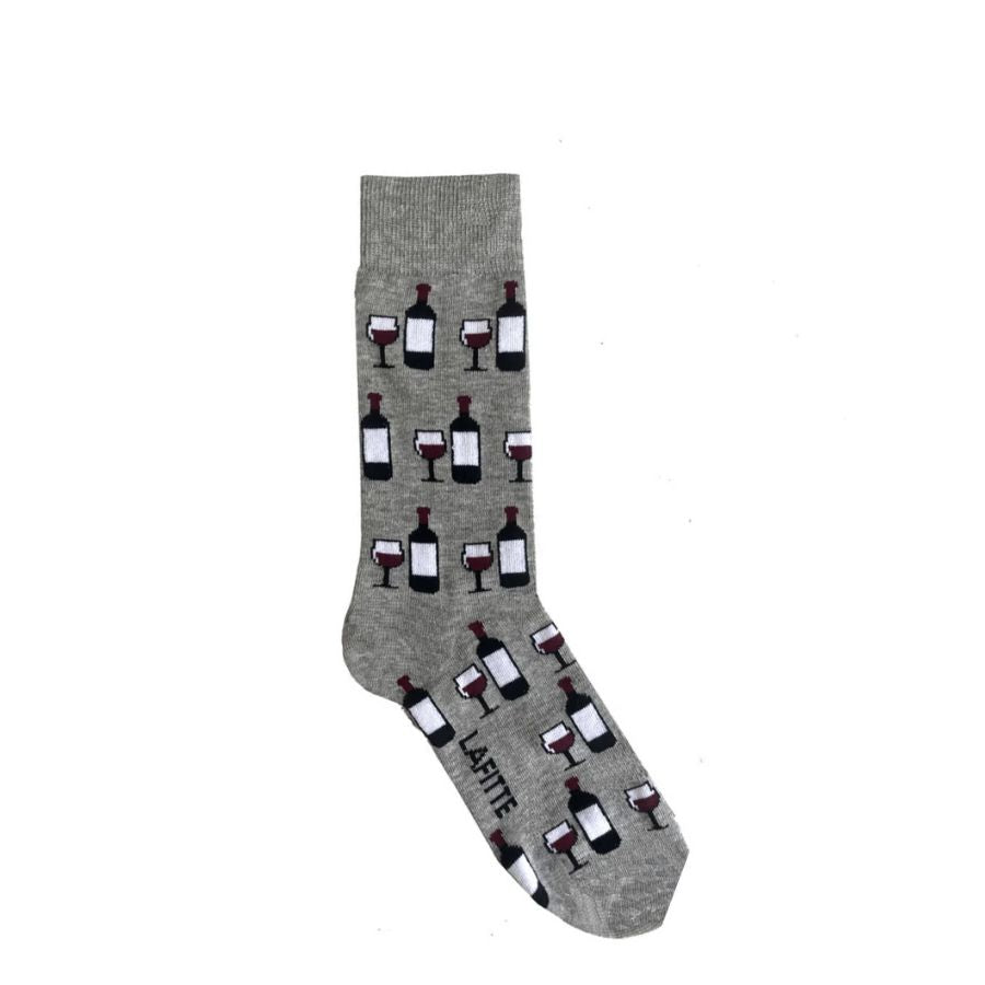 WINE CREW SOCK - GREY