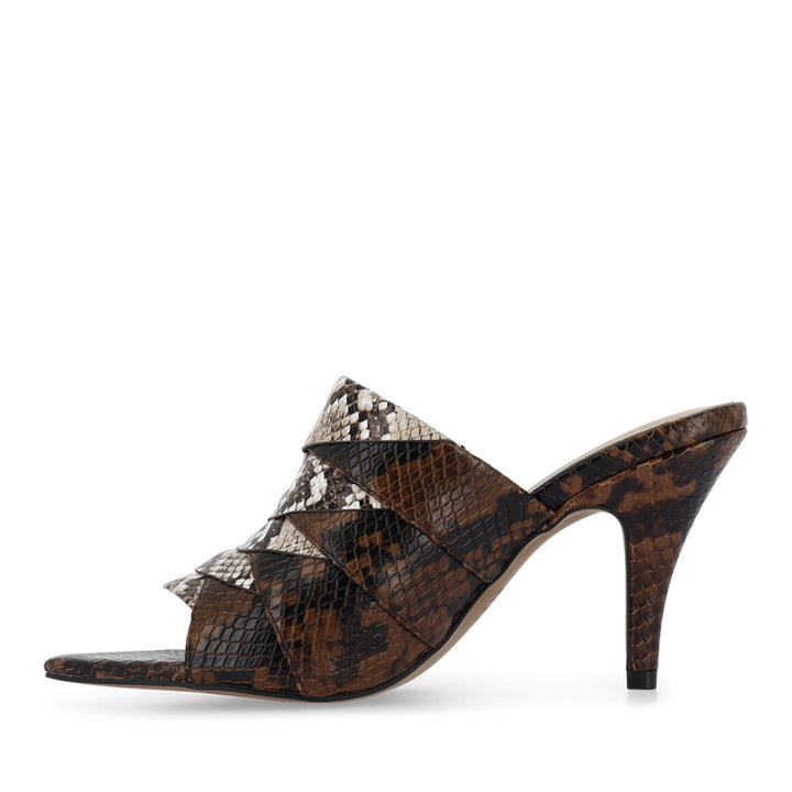 AMA - BROWN BEIGE SNAKE LEATHER