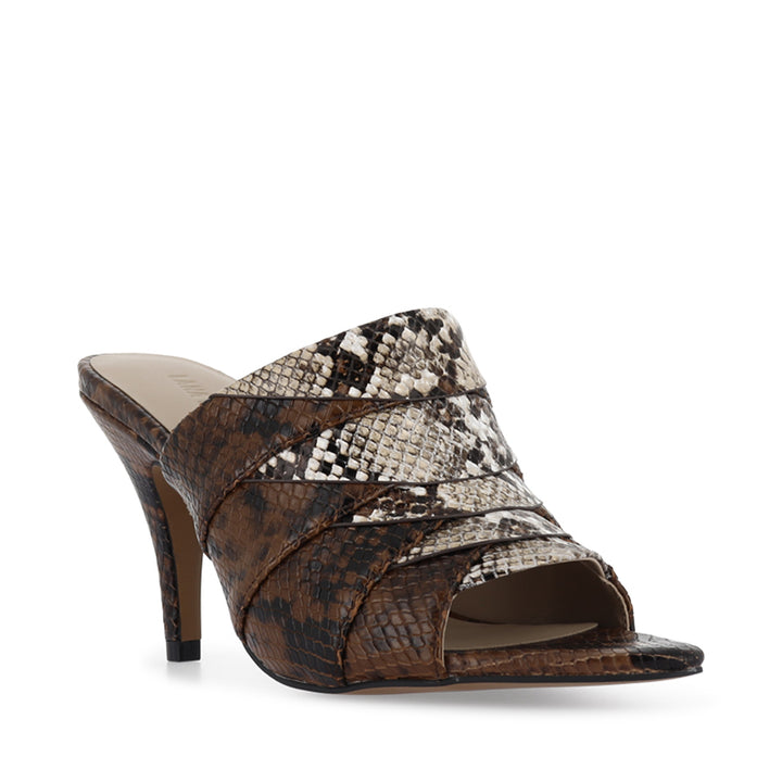 AMA - BROWN BEIGE SNAKE LEATHER