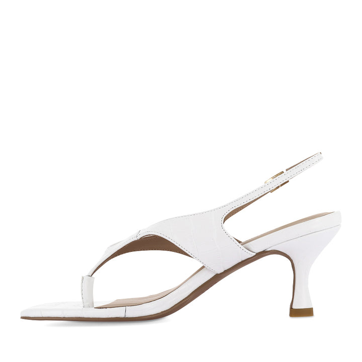 CHRISTINA - WHITE CROC EMBOSSED LEATHER