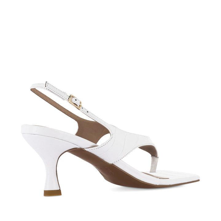 CHRISTINA - WHITE CROC EMBOSSED LEATHER