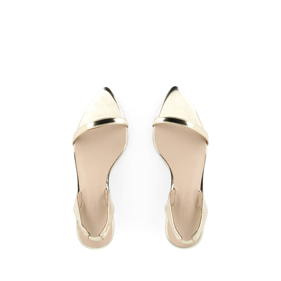 CLARA - GOLD METALLIC LEATHER
