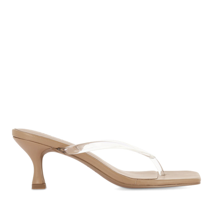 KEELEY SANDAL - BEIGE LEATHER