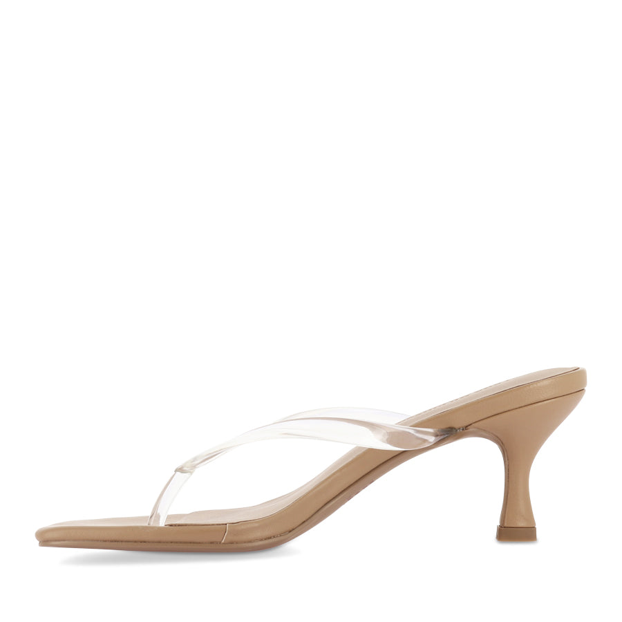 KEELEY SANDAL - BEIGE LEATHER