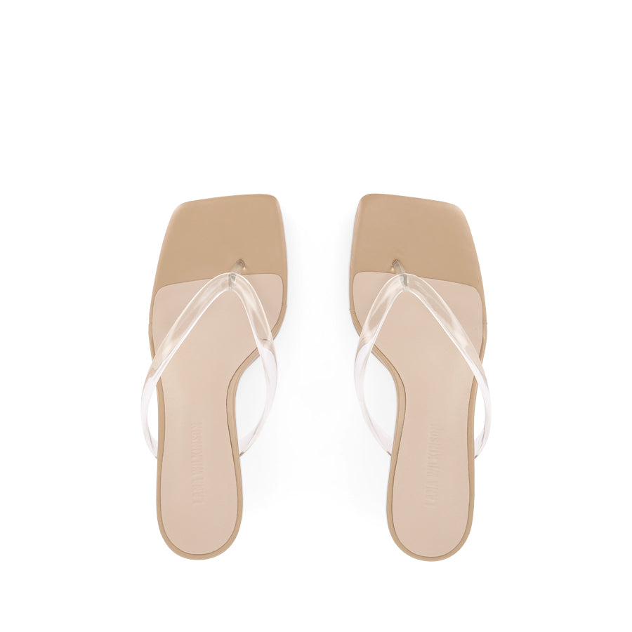 KEELEY SANDAL - BEIGE LEATHER