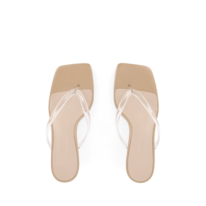 KEELEY SANDAL - BEIGE LEATHER