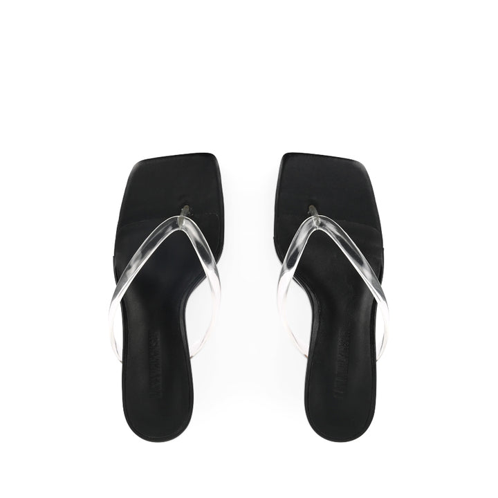 KEELEY SANDAL - BLACK LEATHER