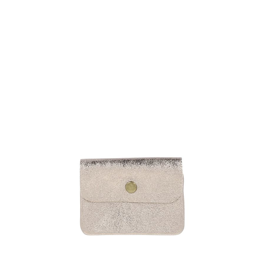 COIN PURSE - METALLIC CHAMPAGNE